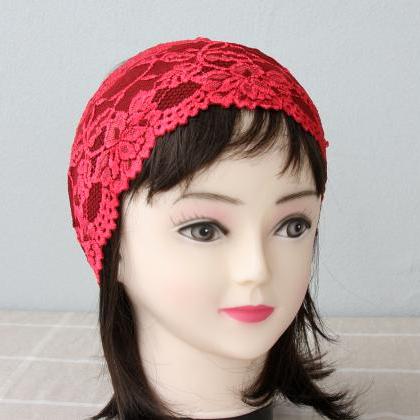 Red Bohemian Headband Adult Women